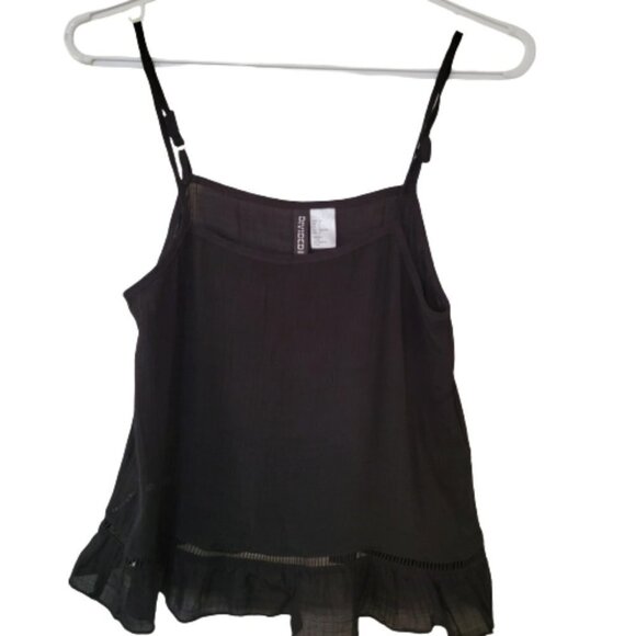 Divided crop adjustable strap top - Picture 1 of 5